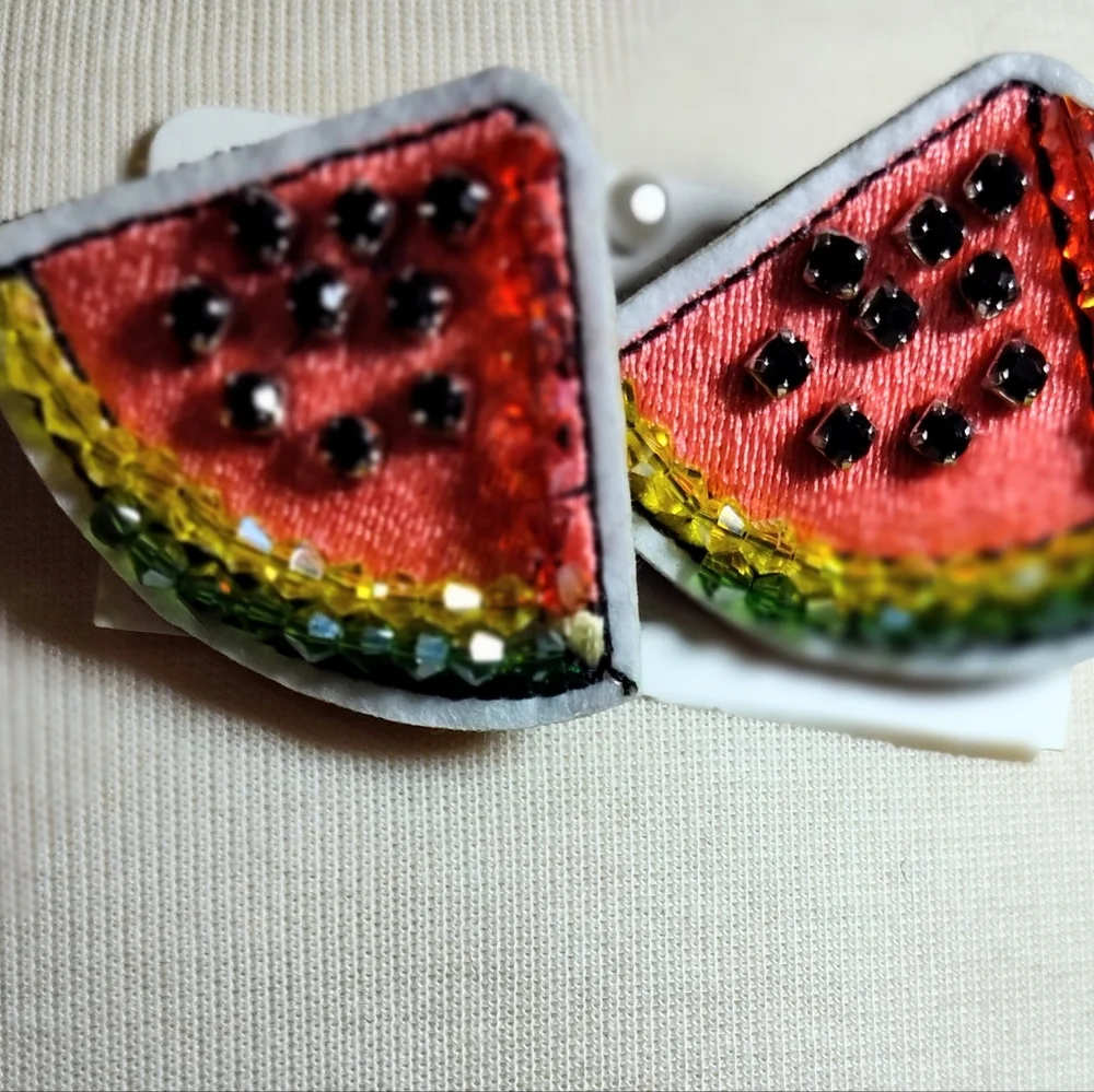 Watermelon Whimsical Pins For Shoes Hats Crafts Nwot
